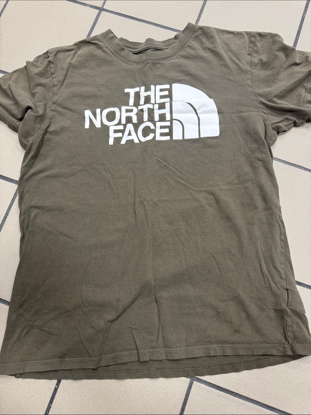 The North Face Olive Green Short Sleeve Logo Tee